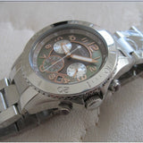 Buy Shop Marc Jacobs Rock Chronograph Mother of Pearl Grey Dial Silver Steel Strap Watch for Women - MBM3250 USA Online