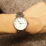 Buy Shop Marc Jacobs Baker White Dial Silver Steel Strap Watch for Women - MBM3242 USA Online