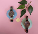 Buy Shop Fossil Jacqueline Brown Dial Brown Steel Strap Watch for Women - ES4275 USA Online