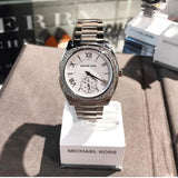 Buy Shop Michael Kors Bryn Quartz Silver Dial Silver Steel Strap Watch For Women - MK6133 USA Online