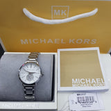 Buy Shop Michael Kors Portia Quartz Silver Dial Silver Steel Strap Watch For Women - MK3837 USA Online