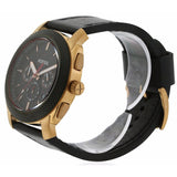 Buy Shop Fossil Machine Chronograph Black Dial Black Leather Strap Watch for Men - FS5120 USA Online