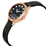 Buy Shop Marc Jacobs Betty Mother of Pearl Black Dial Black Leather Strap Watch for Women - MJ1513 USA Online