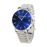 Coach Charles Blue Dial Silver Steel Strap Watch for Men - 14602429