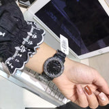Buy Shop Marc Jacobs Marci Black Dial Black Steel Dial Strap Watch for Women - MBM3193 USA Online