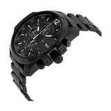 Buy Shop Diesel Mega Chief Chronograph Black Dial Black Steel Strap Watch For Men - DZ4283 USA Online