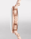Buy Shop Michael Kors Jaryn Quartz Rose Gold Dial Rose Gold Steel Strap Watch For Women - MK3735 USA Online