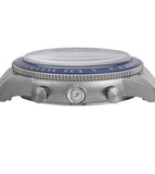 Buy Shop Fossil Sport Tourer Chronograph Blue Dial Silver Steel Strap Watch for Men - FS6047 USA Online