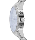 Buy Shop Michael Kors Hutton Chronograph Blue Dial Blue Steel Strap Watch For Men - MK8952 USA Online