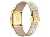 Buy Shop Versace DV-25 Gold Dial Off White Leather Strap Watch for Women - VQF030015 USA Online