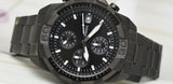 Buy Shop Fossil Bronson Chronograph Black Dial Black Steel Strap Watch for Men - FS5853 USA Online