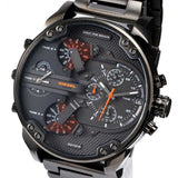 Diesel Mr Daddy 2.0 Chronograph Grey Dial Grey Steel Strap Watch For Men - DZ7315