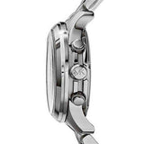 Buy Shop Michael Kors Hunger Stop 100 Series Navy Blue Dial Silver Steel Strap Watch for Women - MK5814 USA Online