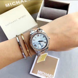 Buy Shop Michael Kors Bryn Quartz Blue Dial Two Tone Steel Strap Watch For Women - MK6136 USA Online