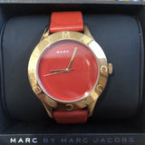 Buy Shop Marc Jacobs Blade Red Dial Red Leather Strap Watch for Women - MBM1204 USA Online