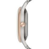 Buy Shop Emporio Armani Meccanico White Dial Two Tone Steel Strap Watch For Men - AR1921 USA Online
