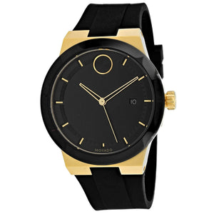 Buy Shop Movado Bold Black Dial Black Rubber Strap Watch for Men - 3600623 USA Online