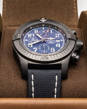 Buy Shop Breitling Super Avenger Chronograph 48 Night Mission Blue Dial Blue Leather Strap Watch for Men - V13375101C1X2 USA Online