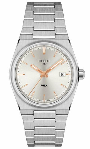 Buy Shop Tissot PRX Silver Dial Silver Steel Strap Watch For Women - T137.210.11.031.00 USA Online
