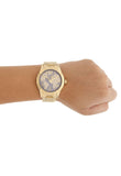 Buy Shop Michael Kors Layton Pave Blue Dial Gold Steel Strap Watch for Women - MK6243 USA Online