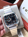Buy Shop Fossil Retro Analog-Digital Black Dial Silver Steel Strap Watch for Men - FS5890 USA Online