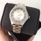 Buy Shop Marc Jacobs Henry Transparent Silver Dial Silver Steel Strap Watch for Women - MBM3337 USA Online