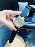 Buy Shop Guess Moonlight Diamonds White Dial Blue Rubber Strap Watch for Women - GW0257L3 USA Online