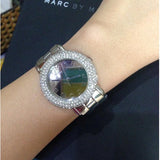 Buy Shop Marc Jacobs Marci Silver Dial Silver Steel Strap Watch for Women - MBM3190 USA Online