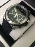 Buy Shop Bulova Marine Star Chronograph Black Dial Black Rubber Strap Watch for Men - 98B127 USA Online