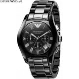 Buy Shop Emporio Armani Black Ceramic Dial Ceramic Strap Watch For Women - AR1401 USA Online