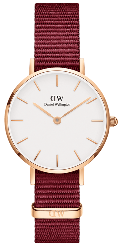 Buy Shop Daniel Wellington Roselyn 3A Petite White Dial Red NATO Strap Watch For Women - DW00100293 USA Online