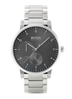 Buy Shop Hugo Boss Oxygen Grey Dial Silver Steel Strap Watch for Men - 1513596 USA Online