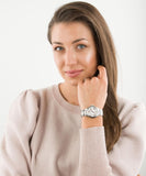 Buy Shop Michael Kors Camille Three Hand Silver Dial Silver Steel Strap Watch For Women - MK7259 USA Online