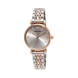 Buy Shop Emporio Armani Gianni T Bar Grey Dial Two Tone Steel Strap Watch For Women - AR1841 USA Online