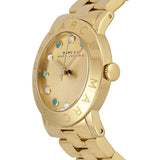 Buy Shop Marc Jacobs Amy Dexter Gold Dial Gold Steel Strap Watch for Women - MBM3215 USA Online