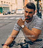 Buy Shop Daniel Wellington Classic Canterbury White Dial Two Tone NATO Strap Watch For Women - DW00100030 USA Online