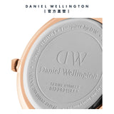 Buy Shop Daniel Wellington Classic Petite Sheffield White Dial Black Leather Strap Watch For Women - DW00100230 USA Online