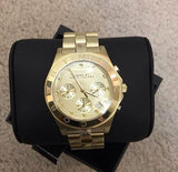 Buy Shop Marc Jacobs Blade Chronograph Gold Dial Gold Steel Strap Watch for Women - MBM3101 USA Online