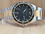 Buy Shop Emporio Armani Quartz Black Dial Two Tone Steel Strap Watch For Men - AR80017 USA Online