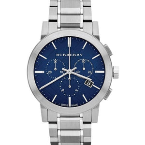 Buy Shop Burberry The City Blue Dial Silver Steel Strap Watch for Men - BU9363 USA Online