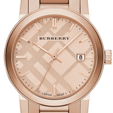 Buy Shop Burberry The City Rose Gold Dial Rose Gold Steel Strap Watch for Women - BU9039 USA Online