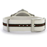 Buy Shop Gucci G Timeless Quartz White DIal White NATO Strap Watch For Men - YA126322 USA Online