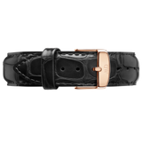 Buy Shop Daniel Wellington Dapper Reading White Dial Black Leather Strap Watch For Women - DW00100118 USA Online