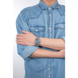 Buy Shop Fossil The Commuter Black Dial Silver Steel Strap Watch for Men - FS5391 USA Online