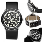 Buy Shop Marc Jacobs Amy Black Dial Black Leather Strap Watch for Women - MBM1163 USA Online