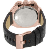 Buy Shop Diesel BAMF Chronograph Black Dial Black Leather Strap Watch For Men - DZ7346 USA Online