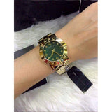 Buy Shop Marc Jacobs Amy Green Dial Gold Steel Strap Watch for Women - MBM8609 USA Online
