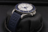 Buy Shop Breitling Superocean II Automatic 42mm White Dial Blue Rubber Strap Watch for Men - A17366D81A1S2 USA Online