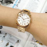 Buy Shop Marc Jacobs Mandy White Dial Rose Gold Steel Strap Watch for Women - MJ3574 USA Online