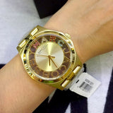 Buy Shop Marc Jacobs Henry Skeleton Gold Dial Gold Steel Strap Watch for Women - MBM3263 USA Online